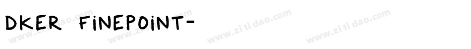 Dker finePoint字体转换